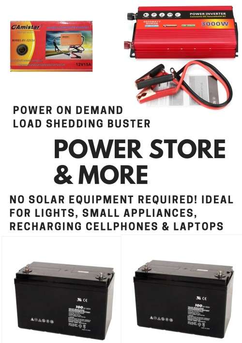 Home Generators 4000W POWER INVERTER LOAD SHEDDING BUSTER KIT...NO